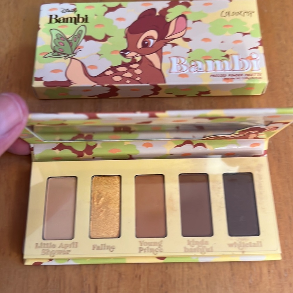 COLOURPOP BAMBI COLLECTION BAMBI EYESHADOW PALETTE only swatched
